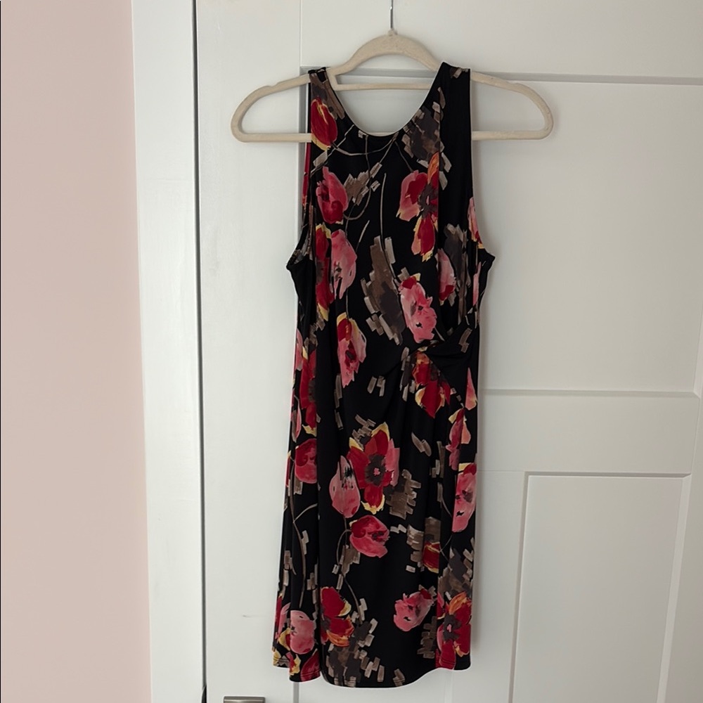 Beacon Sleeveless Orange Pink Midi Sundress